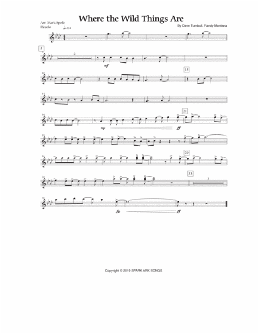 Where The Wild Things Are Marching Band scores gallery preview page 6