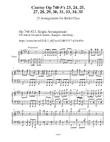 Czerny Op 740 #’s 23, 24, 25, 27, 28, 29, 30, 31, 33, 34, 35 23 Arrangements for Ballet Class