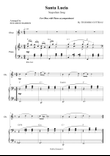 Santa Lucia - For Oboe with Piano accompaniment