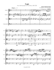Bach Fugue from Violin Sonata No. 1 in G Minor, BWV 1001 arranged for string quartet