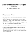 Non-Periodic Passacaglia