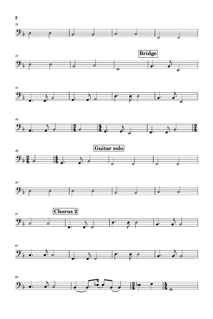 Making Love Out Of Nothing At All Bass Guitar scores gallery preview page 2
