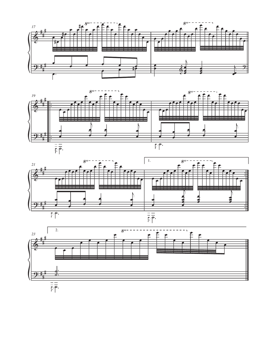 Czerny Op 740 #’s 36, 38-49, 21 Arrangements for Ballet Class Piano Solo scores gallery preview page 3