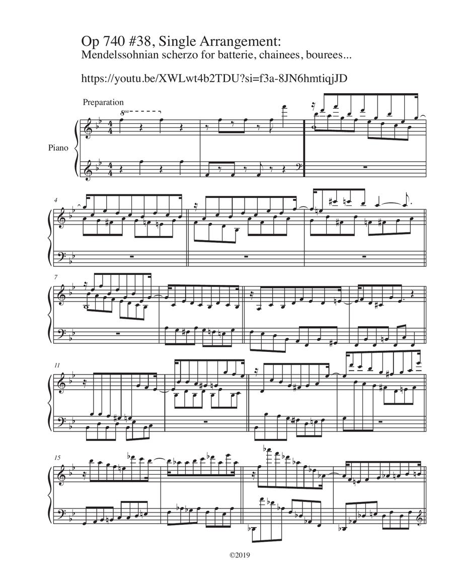 Czerny Op 740 #’s 36, 38-49, 21 Arrangements for Ballet Class Piano Solo scores gallery preview page 4