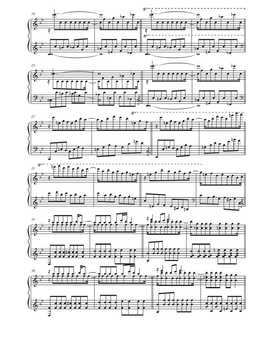 Czerny Op 740 #’s 36, 38-49, 21 Arrangements for Ballet Class Piano Solo scores gallery preview page 5