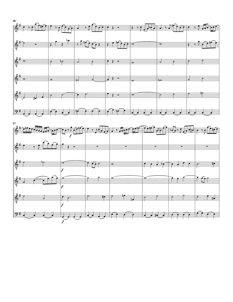 Aria: Es ist vollbracht from Cantata BWV 159 (arrangement for 6 recorders (SATTTB)) Soprano Recorder scores gallery preview page 6