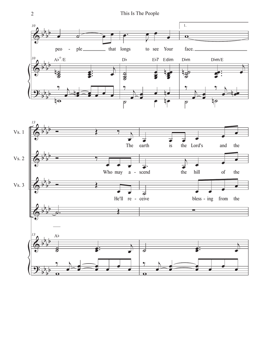 This Is The People (Vocal solo) Piano, Vocal scores gallery preview page 2