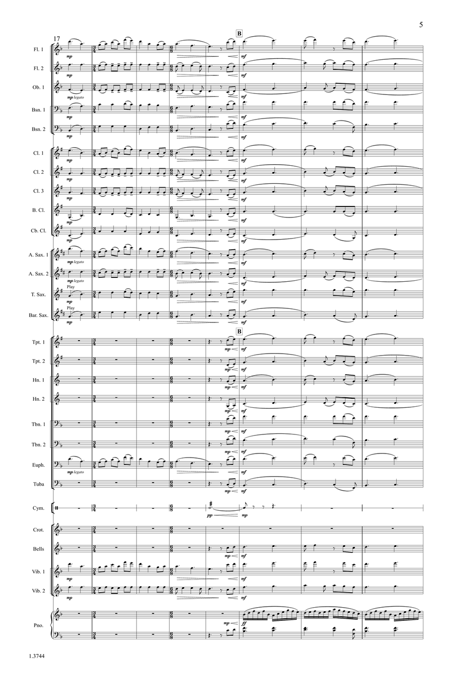 When The Earth Stands Still (Downloadable Complete Set) Concert Band scores gallery preview page 7