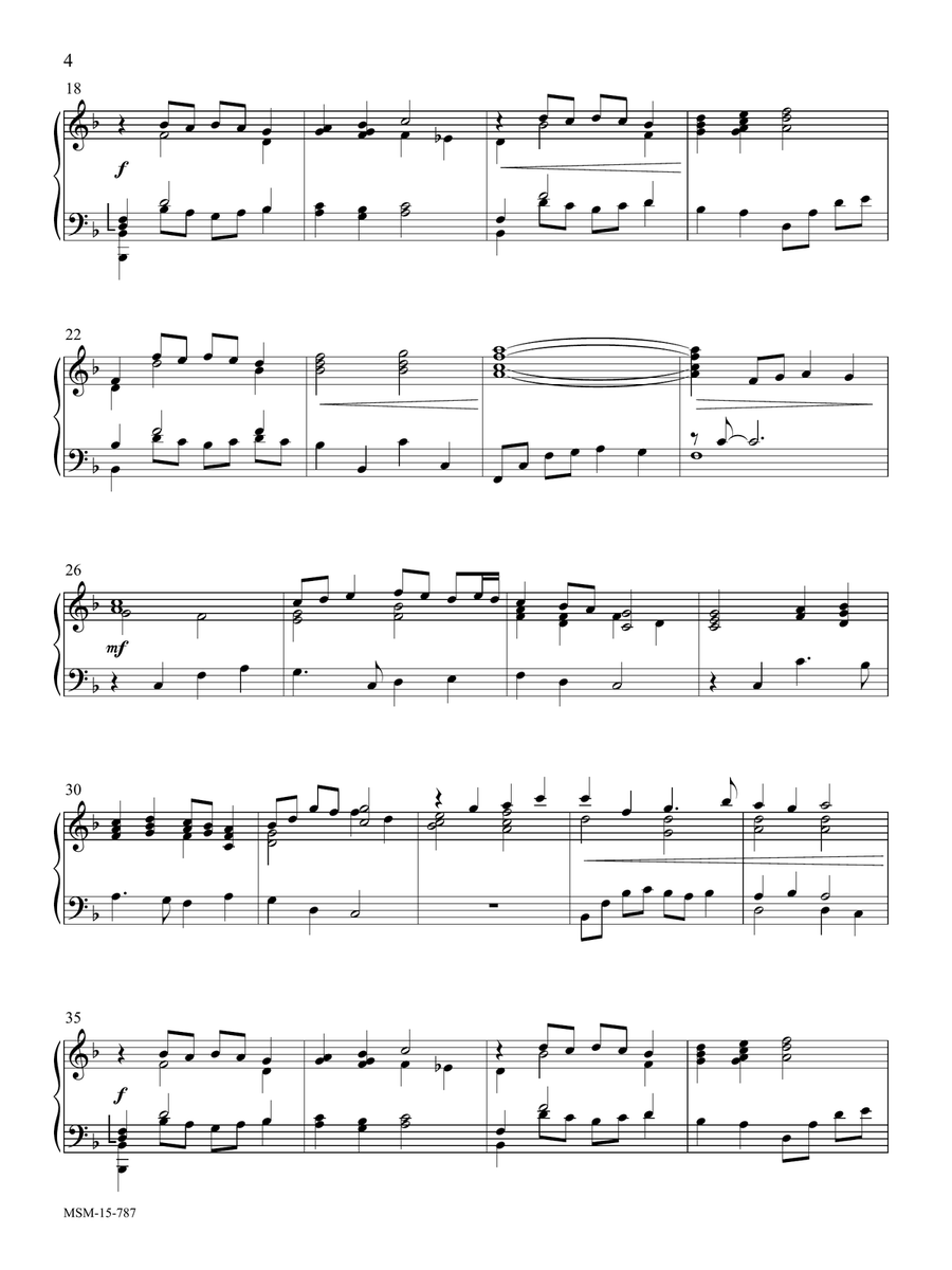 When in Our Music God Is Glorified Piano Solo scores gallery preview page 4