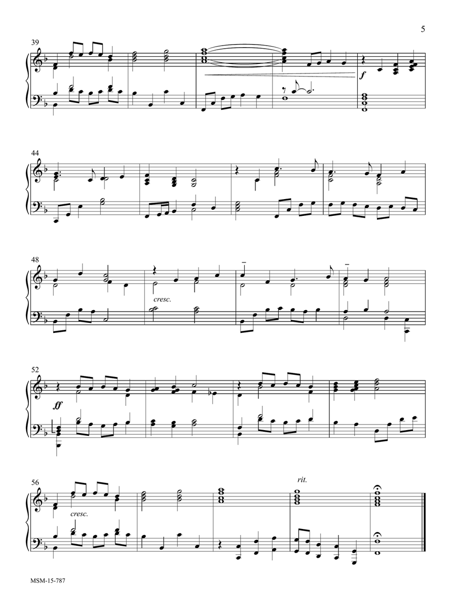When in Our Music God Is Glorified Piano Solo scores gallery preview page 5