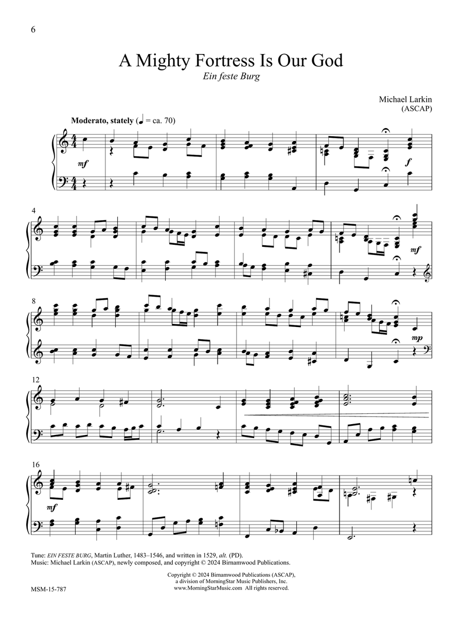 When in Our Music God Is Glorified Piano Solo scores gallery preview page 6