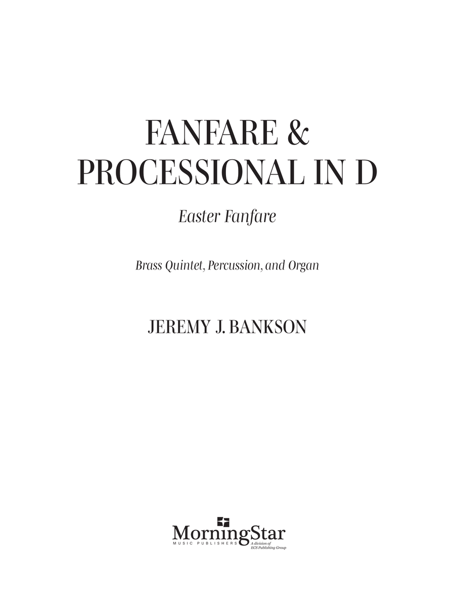 Fanfare & Processional in D Horn scores gallery preview page 3