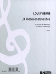 24 Pieces en style libre 1 op. 31 Vol. 1