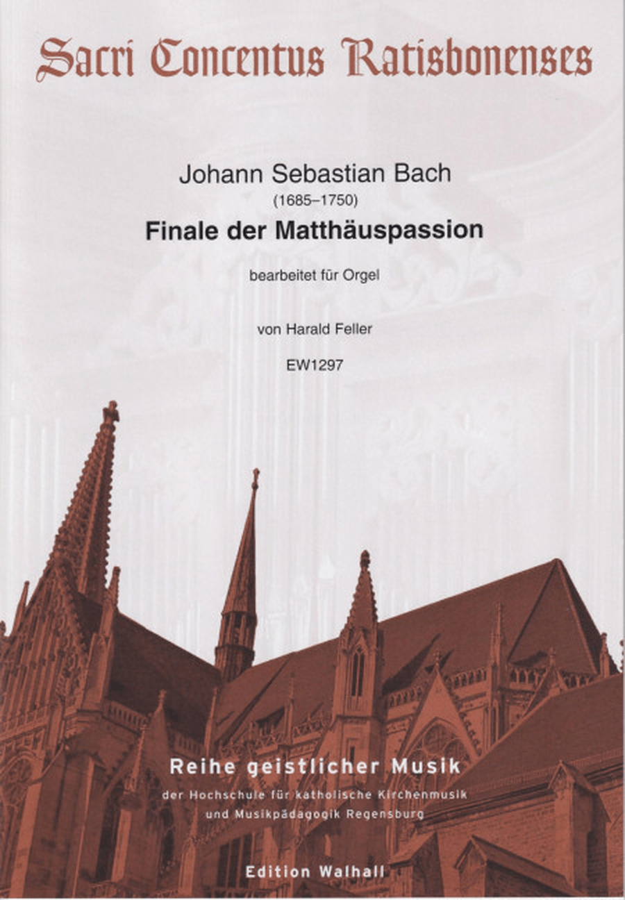 Finale der Matthäuspassion Organ scores gallery preview page 1