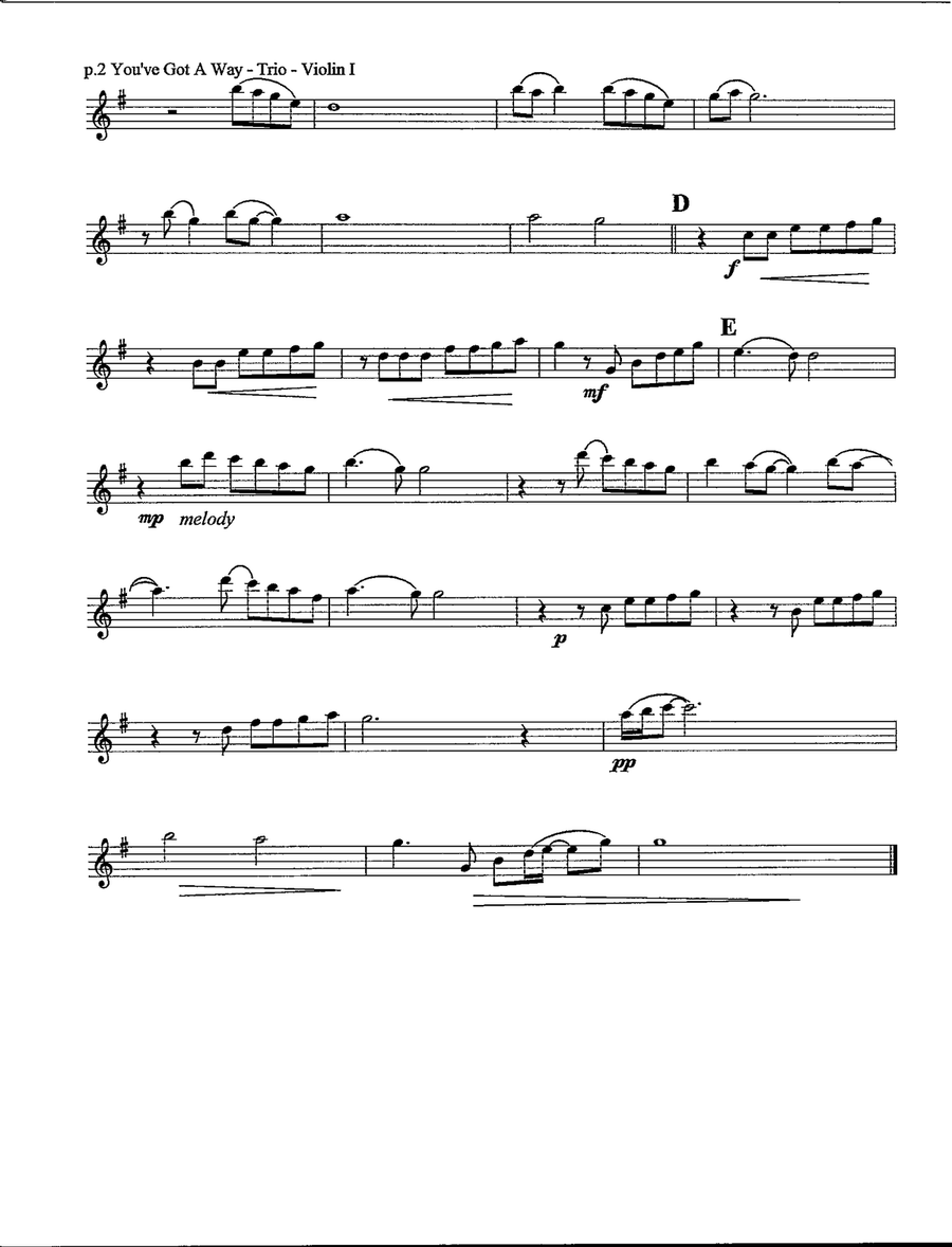 You've Got A Way You've Got A Way String Trio scores gallery preview page 3