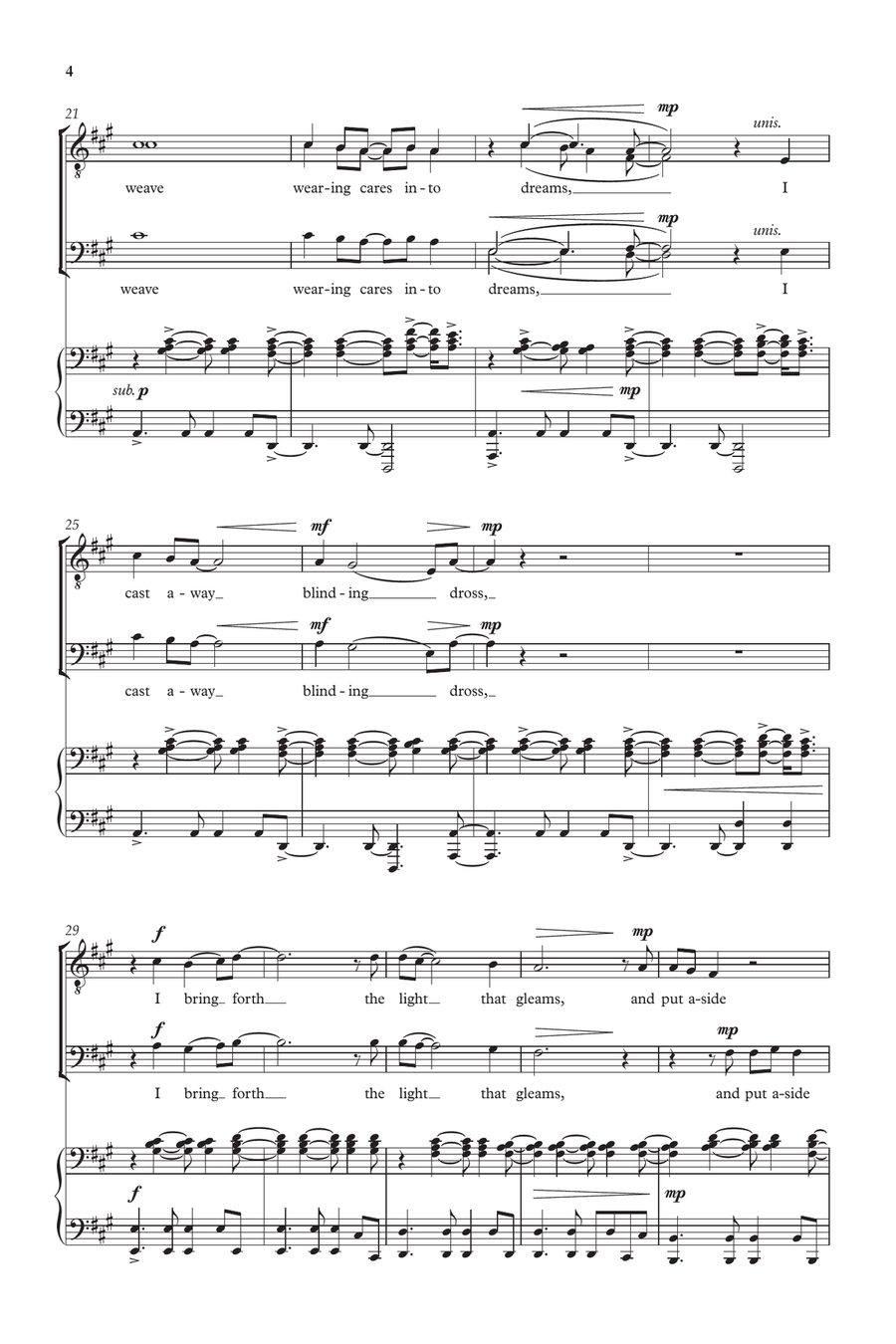 Weaving TTBB - Digital Sheet Music page 4