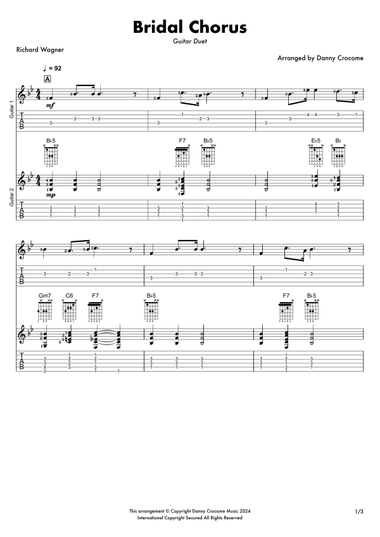 Bridal Chorus (Guitar Duet)