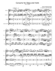 Bach Concerto for Oboe and Violin BWV 1060 (first movement) (string quartet)