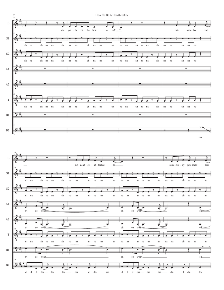 How To Be A Heartbreaker How To Be A Heartbreaker Divisi scores gallery preview page 2