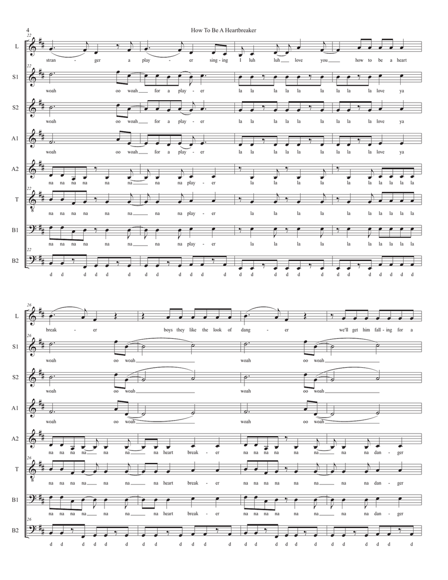 How To Be A Heartbreaker How To Be A Heartbreaker Divisi scores gallery preview page 4