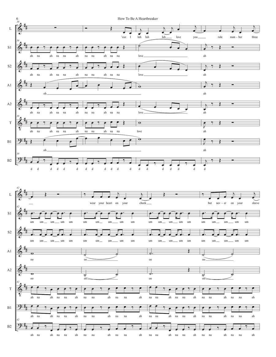 How To Be A Heartbreaker How To Be A Heartbreaker Divisi scores gallery preview page 6
