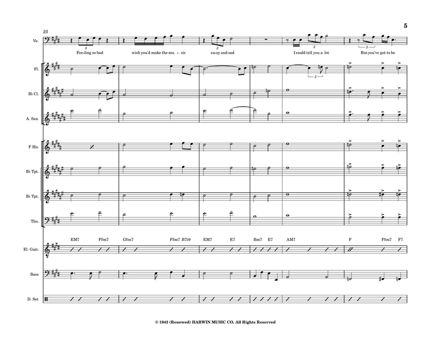 One For My Baby (And One More For The Road) Jazz Ensemble scores gallery preview page 5
