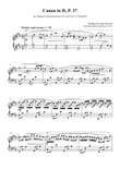 Reinterpretation of Pachelbel's Canon in D, P. 37