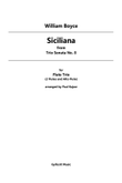 Siciliana from Trio Sonata No. 8 (Flute Trio)