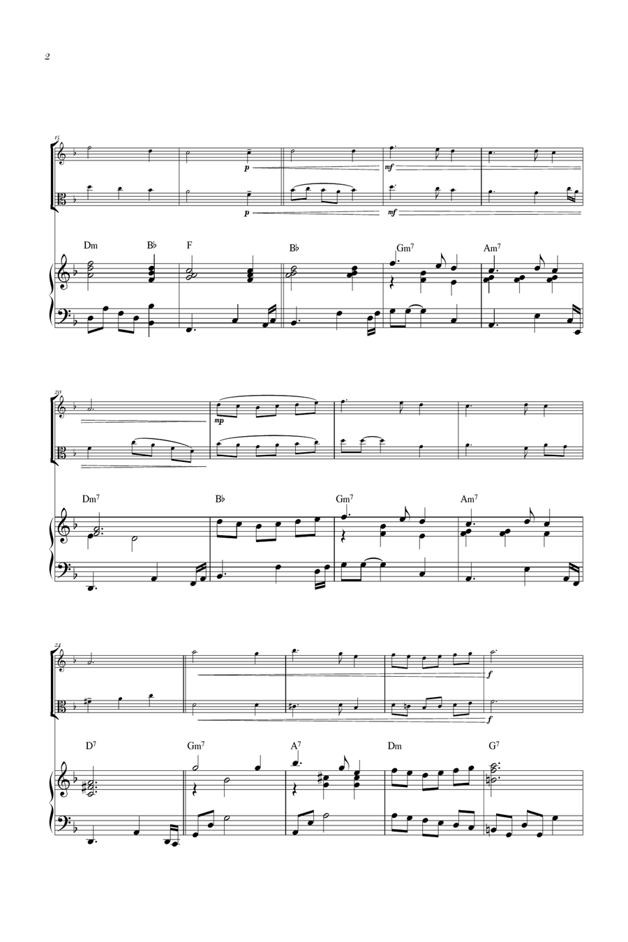 Silent night Silent night Piano scores gallery preview page 2
