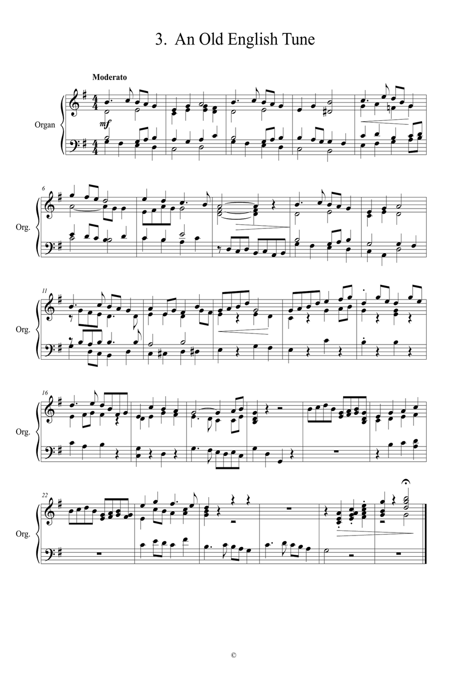 Six Miniatures for Manuals set 4 Organ Solo scores gallery preview page 5
