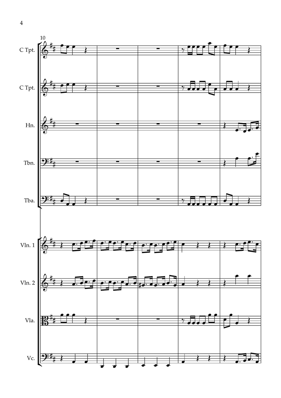 Allegro from 'The Musick for the Royal Fireworks' Large Ensemble scores gallery preview page 4