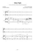 Silent Night - For Voice Duet (Tenor and Baritone) with Piano accompaniment