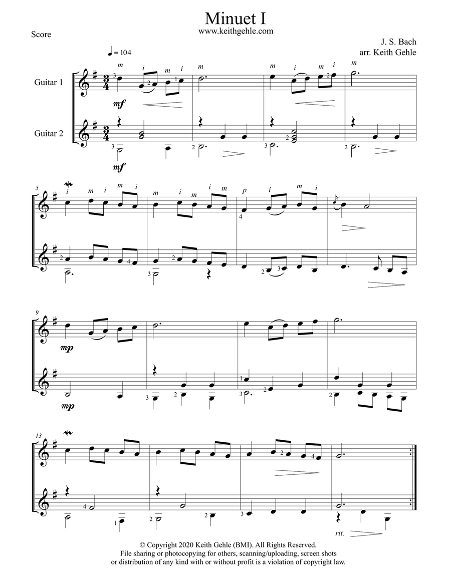 Three Tunes for Two Guitars, Volume 1 Acoustic Guitar scores gallery preview page 3
