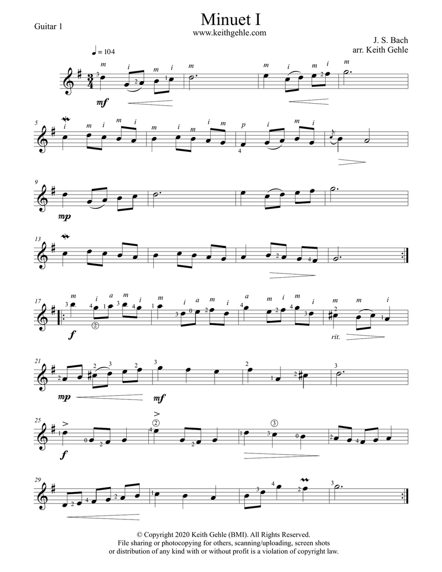 Three Tunes for Two Guitars, Volume 1 Acoustic Guitar scores gallery preview page 5