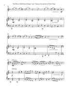 The Babe In Bethlehem’s Manger Laid, Duet for Bb Soprano Saxophone & Pedal Harp Soprano Saxophone scores gallery preview page 4