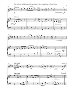The Babe In Bethlehem’s Manger Laid, Duet for Eb Alto Saxophone & Pedal Harp Alto Saxophone scores gallery preview page 3