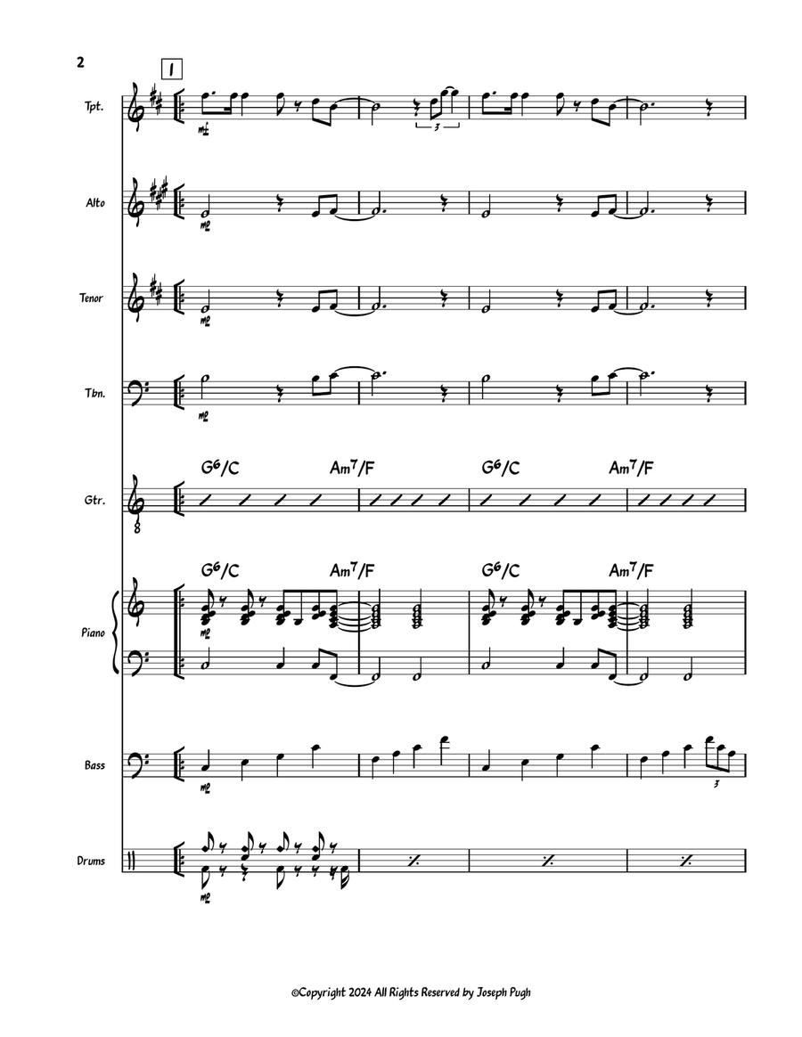 Daylight Daylight Jazz Ensemble scores gallery preview page 2