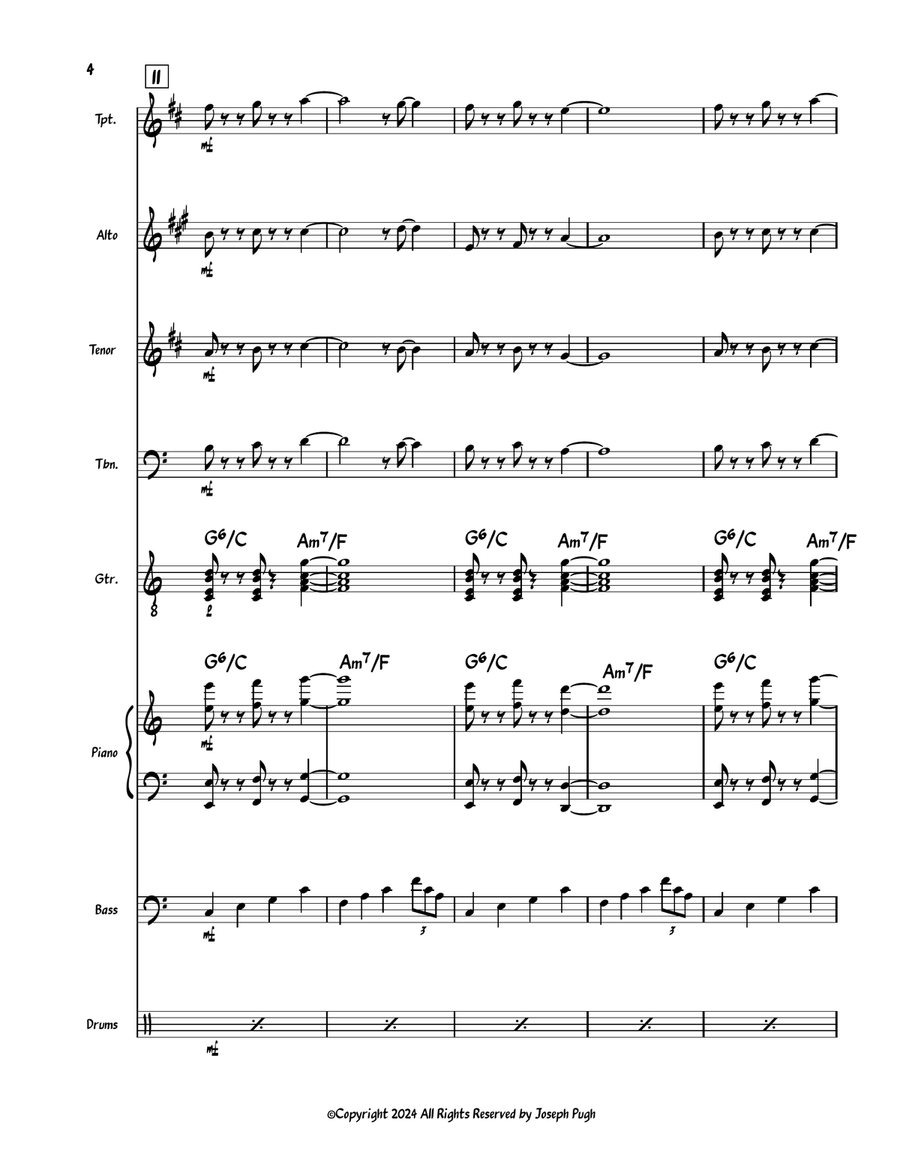 Daylight Daylight Jazz Ensemble scores gallery preview page 4