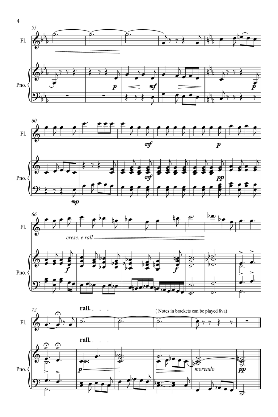 The White Owl The White Owl Flute scores gallery preview page 5