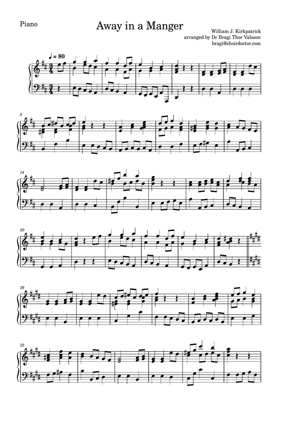 Away in a Manger - Violin with Piano accompaniment Violin Solo scores gallery preview page 5
