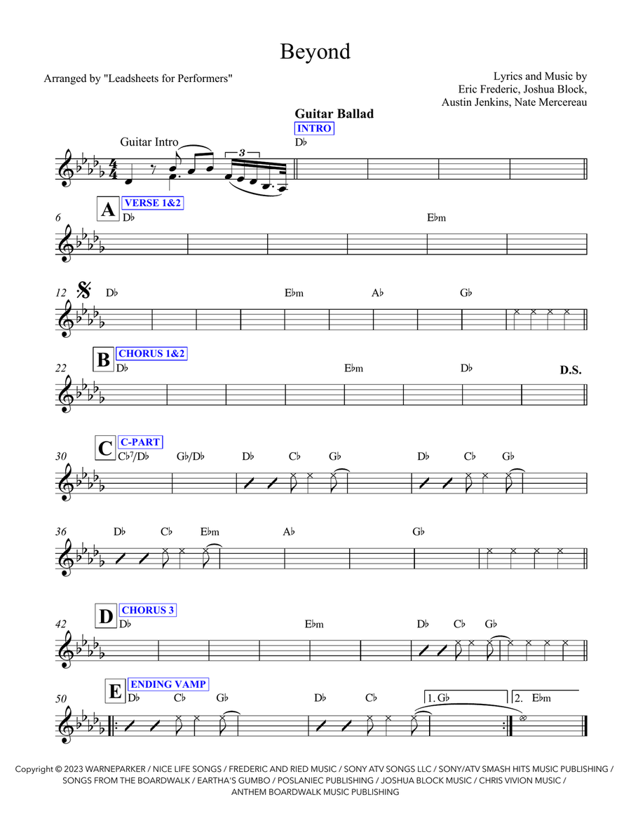 Beyond Piano scores gallery preview page 1