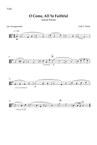 O Come, All Ye Faithful for String quartet String Quartet scores gallery preview page 5