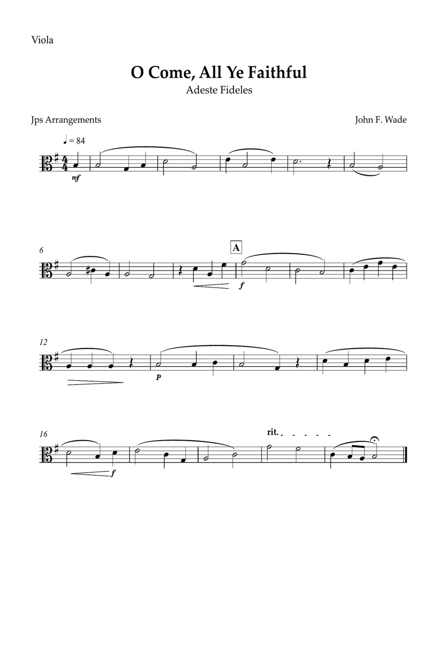 O Come, All Ye Faithful for String quartet and piano String Quartet scores gallery preview page 5