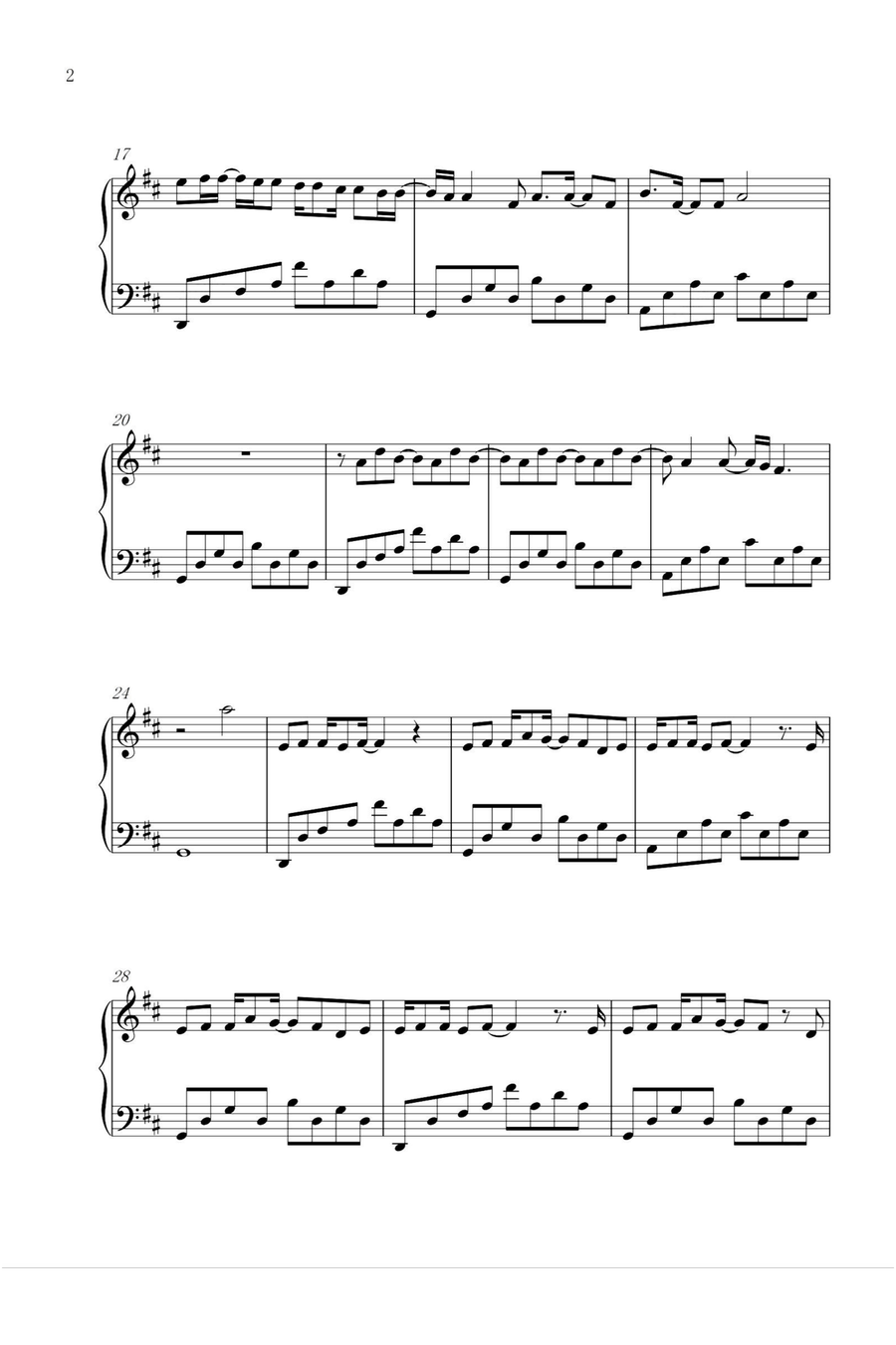 Matilda Matilda Piano Solo scores gallery preview page 2