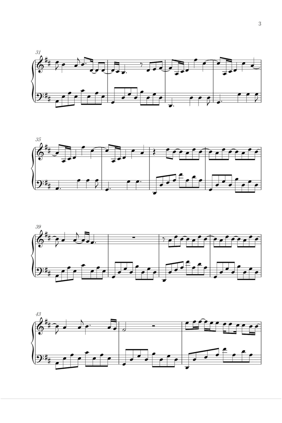Matilda Matilda Piano Solo scores gallery preview page 3