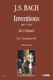 Inventions BWV 772-786 for 2 Guitars - Vol. 2: Inventions Nos. 8-15