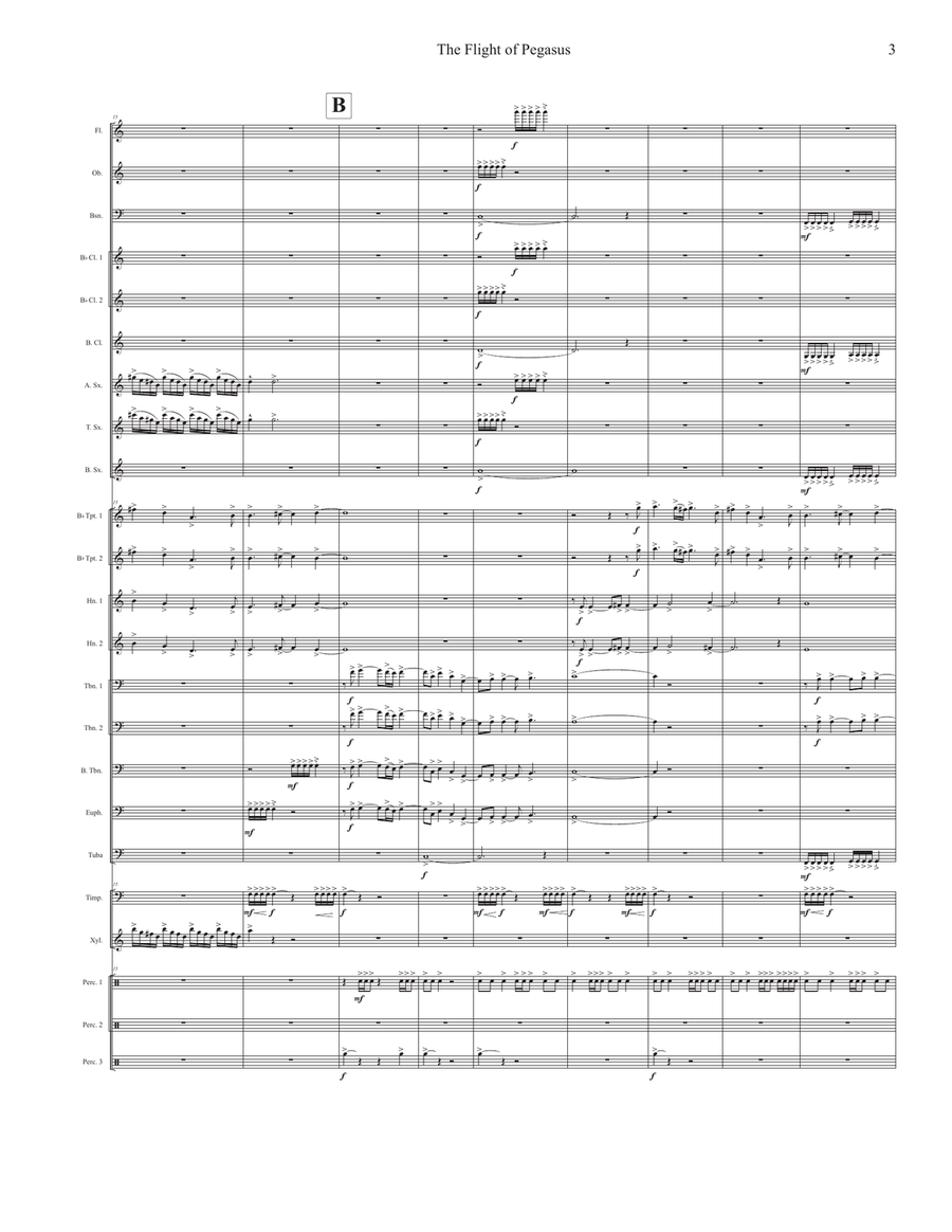 The Flight of Pegasus The Flight of Pegasus Concert Band scores gallery preview page 6
