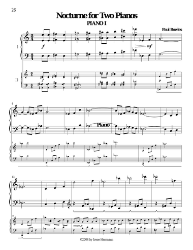 Nocturne For Two Pianos