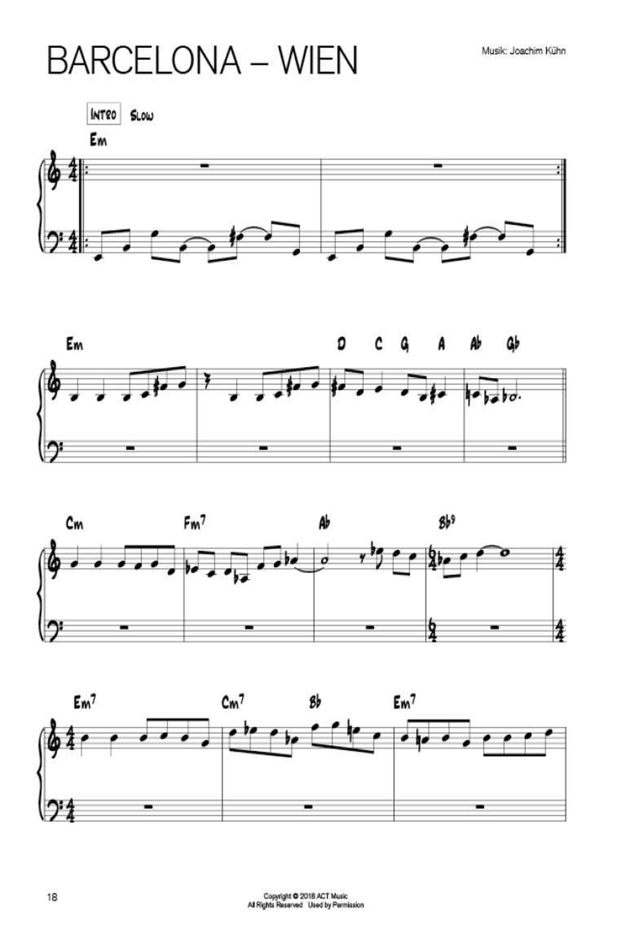 Joachim Kühn Songbook Joachim Kühn Songbook Piano Solo scores gallery preview page 5