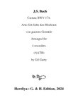 Aria: Ich liebe den Höchsten from cantata BWV 174 (arrangement for 4 recorders (AATB))